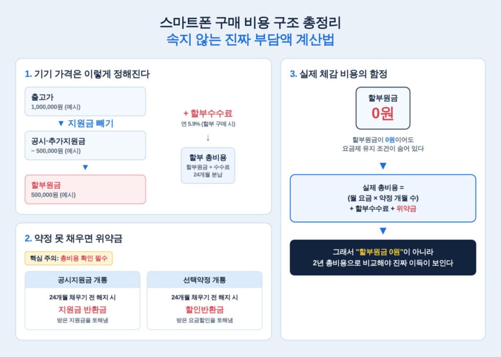 출고가 할부원금 계산