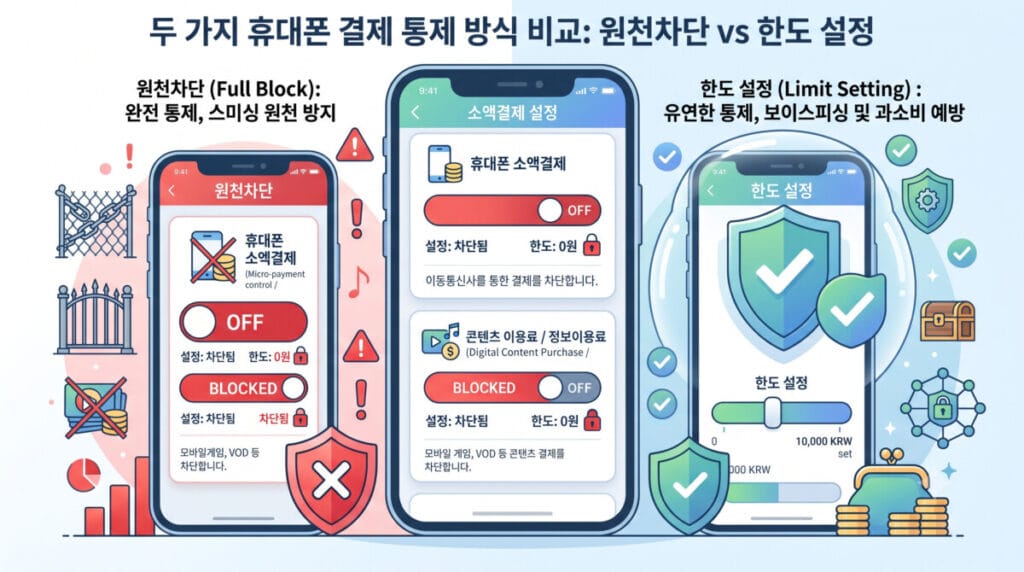 휴대폰 소액결제 차단